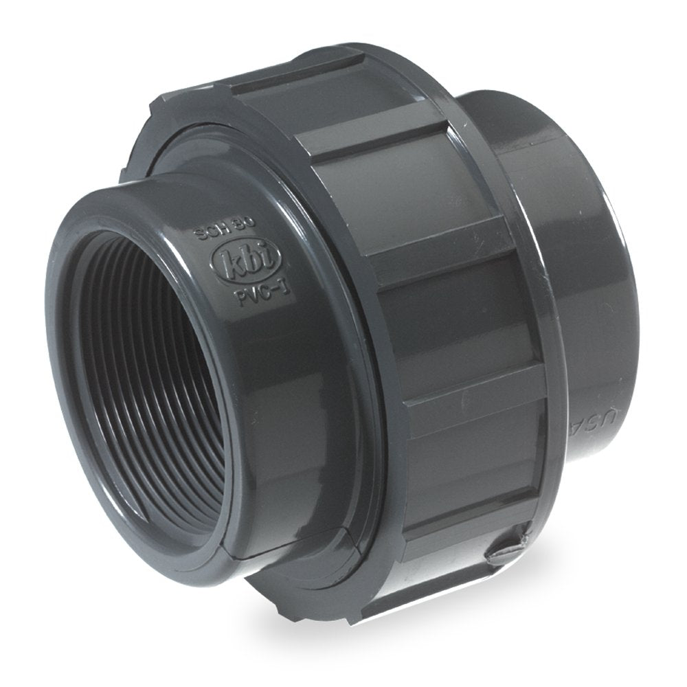 King Brothers Schedule 80 PVC Threaded Union 1-1/4" U-1250-T