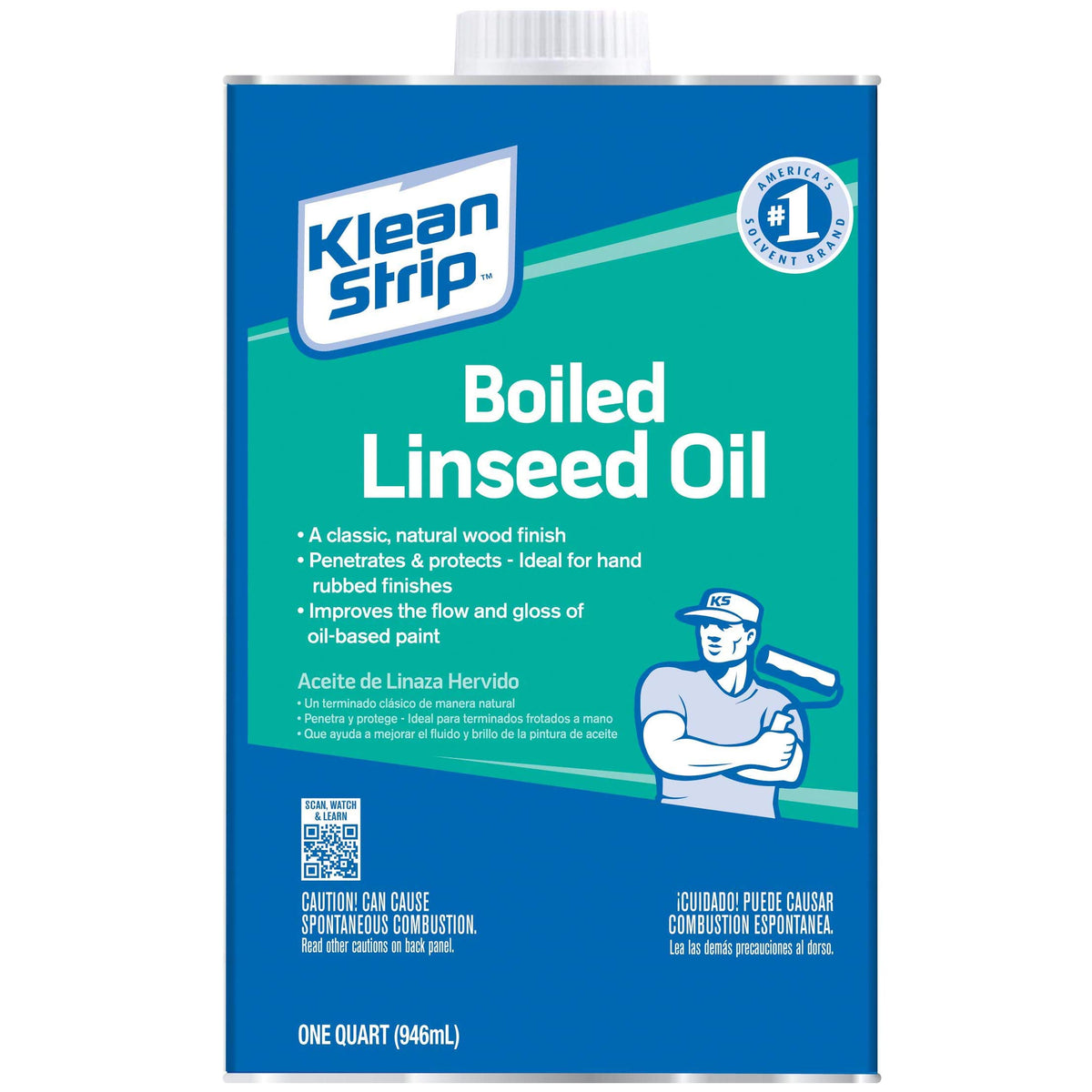 Klean Strip Boiled Linseed Oil, 1 Quart