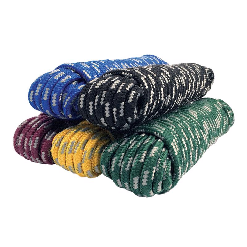 Koch Industries Diamond Braid Polypropylene Rope, 3/8 in. x 100 ft., Assorted Colors