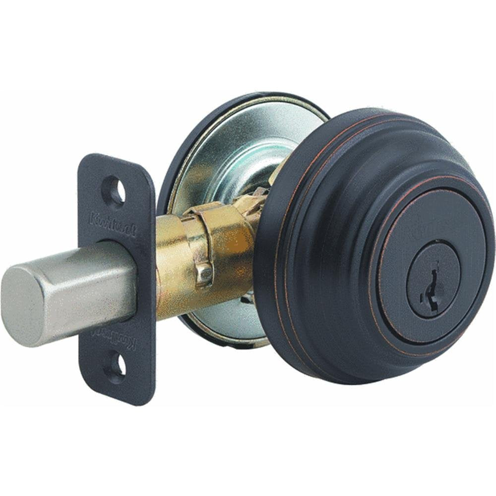 Kwikset 980 Single Cylinder Deadbolt in Venetian Bronze