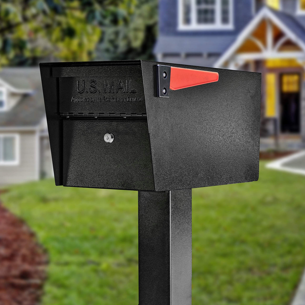 Mail Boss Mail Manager Curbside Locking Mailbox, Black