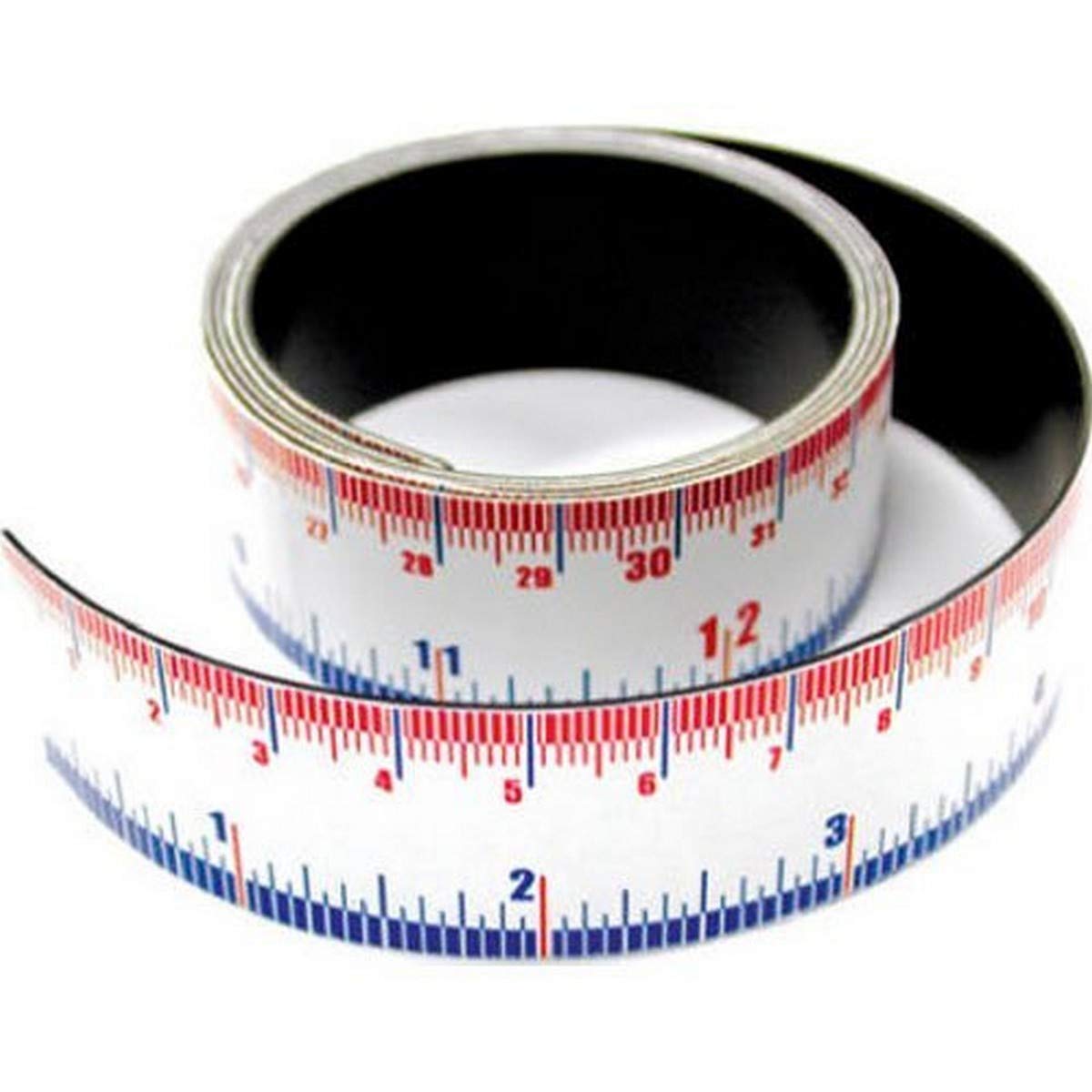 Master Magnetics Flexible Magnetic Measuring Tape, 1" Wide x 1 Meter Long