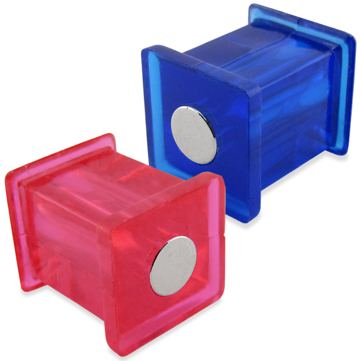 Master Magnetics Blue & Fuchsia Neodymium Super Magnetic Round Push Pins, 10-Count