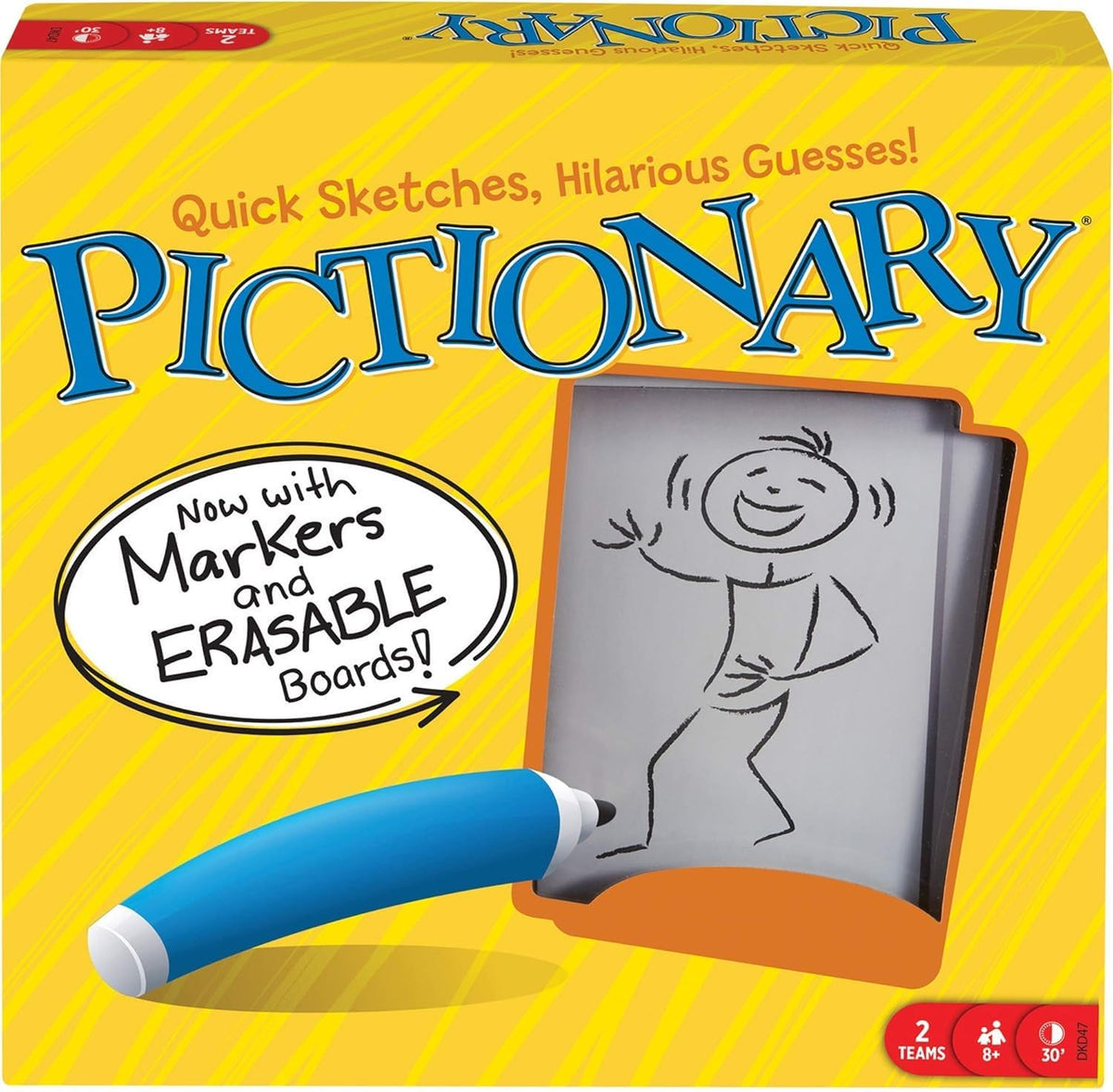 Mattel Pictionary Erasable Marker Board Game