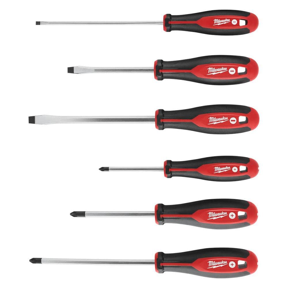 Milwaukee 6-Piece Phillips & Slotted Screwdriver Set