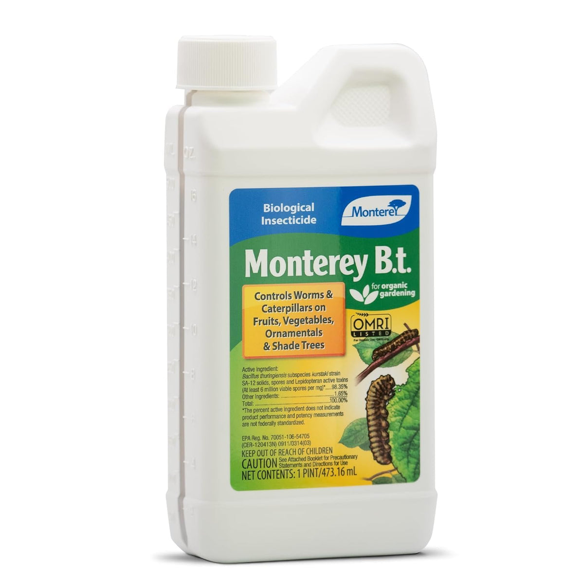 Monterey B.t. Biological Insecticide, 1 Pint
