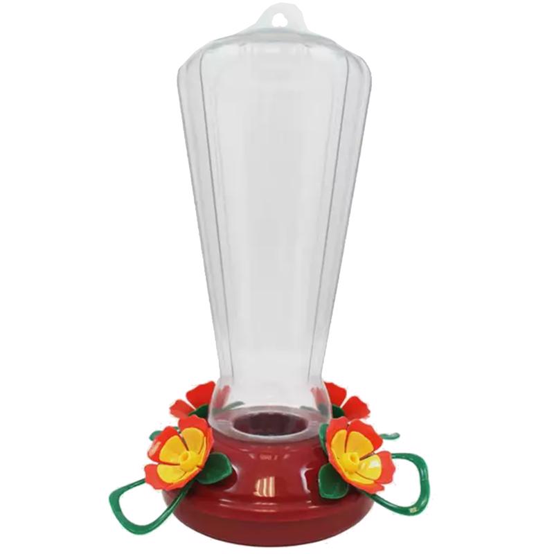More Birds Hollyhock Hummingbird Feeder, 25 oz, Clear