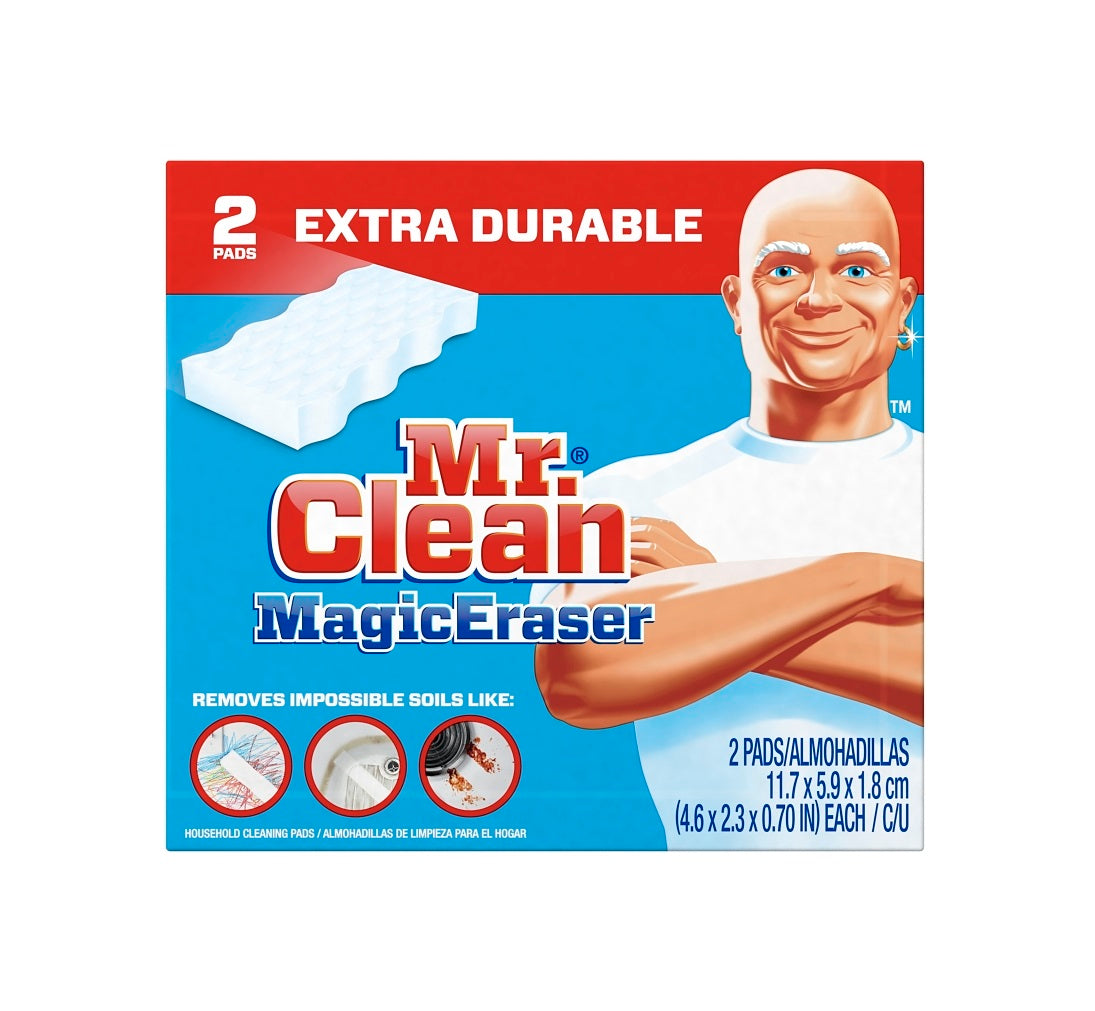 Mr. Clean 04249 Extra Power Magic Eraser Cleaning Pads, 2-Count