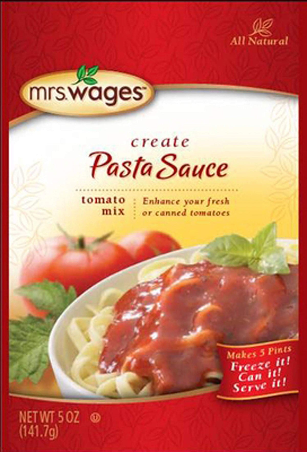 Mrs. Wages 5 oz Pasta Sauce Mix