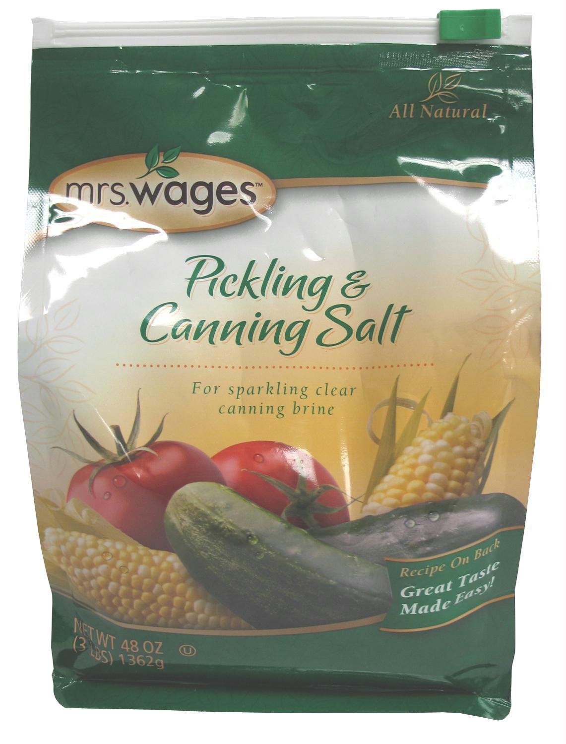 Mrs. Wages Canning & Pickling Salt, 48 oz