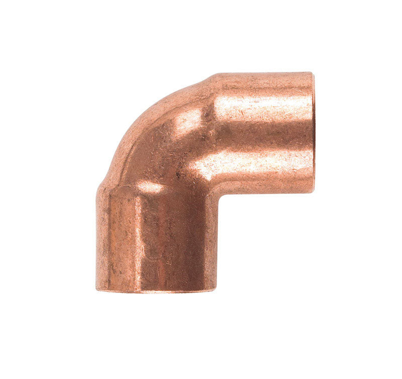 Mueller Streamline® Wrot Copper Short Radius Elbow, 90-Degree, 1/4" W62009