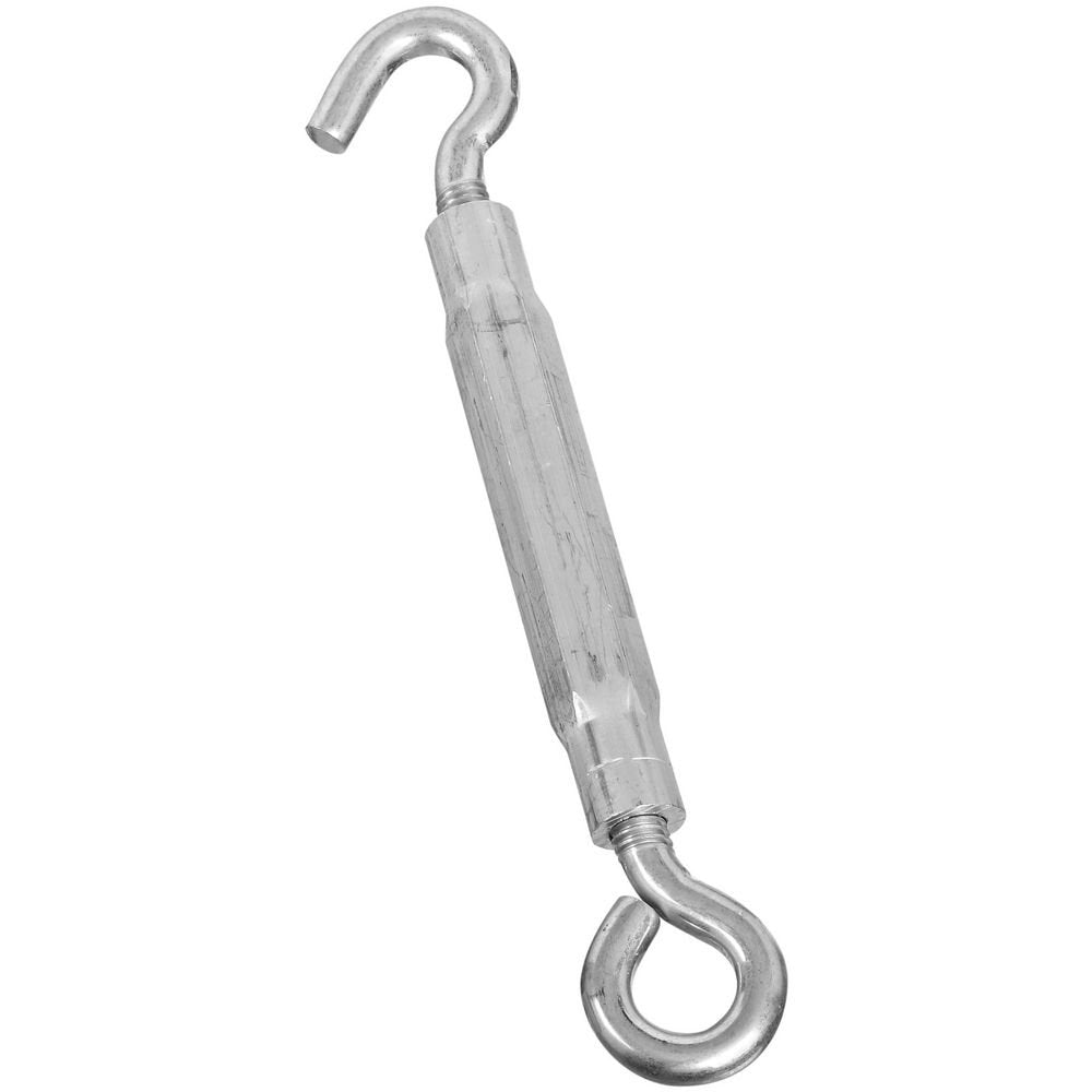 National Hardware Hook & Eye Turnbuckle, Zinc, 3/8" x 10-1/2"