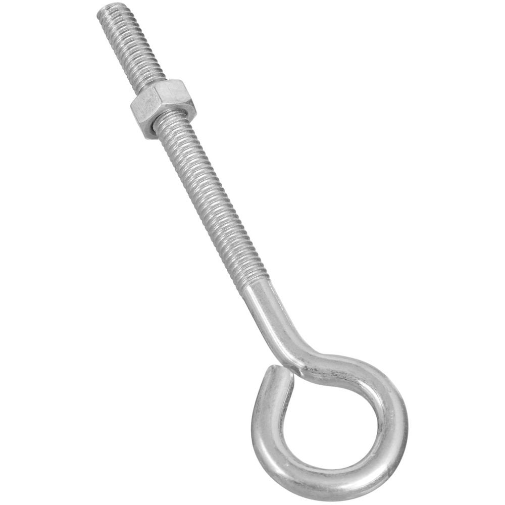 National Hardware Eye Bolt with Nut, 5/16 in x 5 in, Zinc Plated