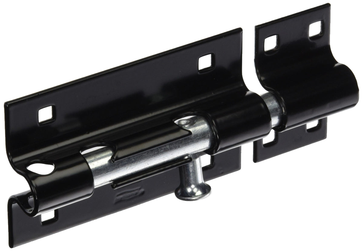 National Hardware 5" Black Extra Heavy Barrel Bolt