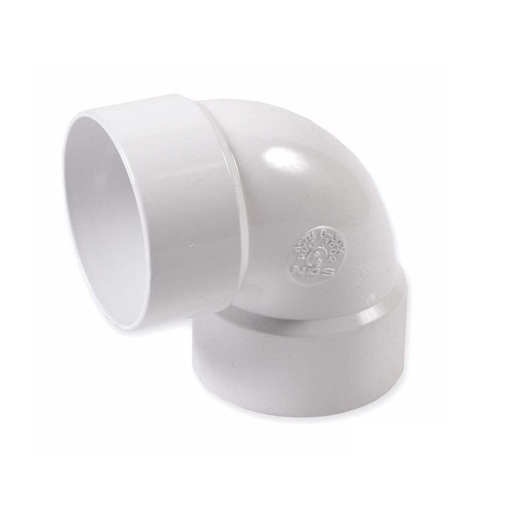 NDS 3P02 90-degree Elbow, PVC, 3 inches