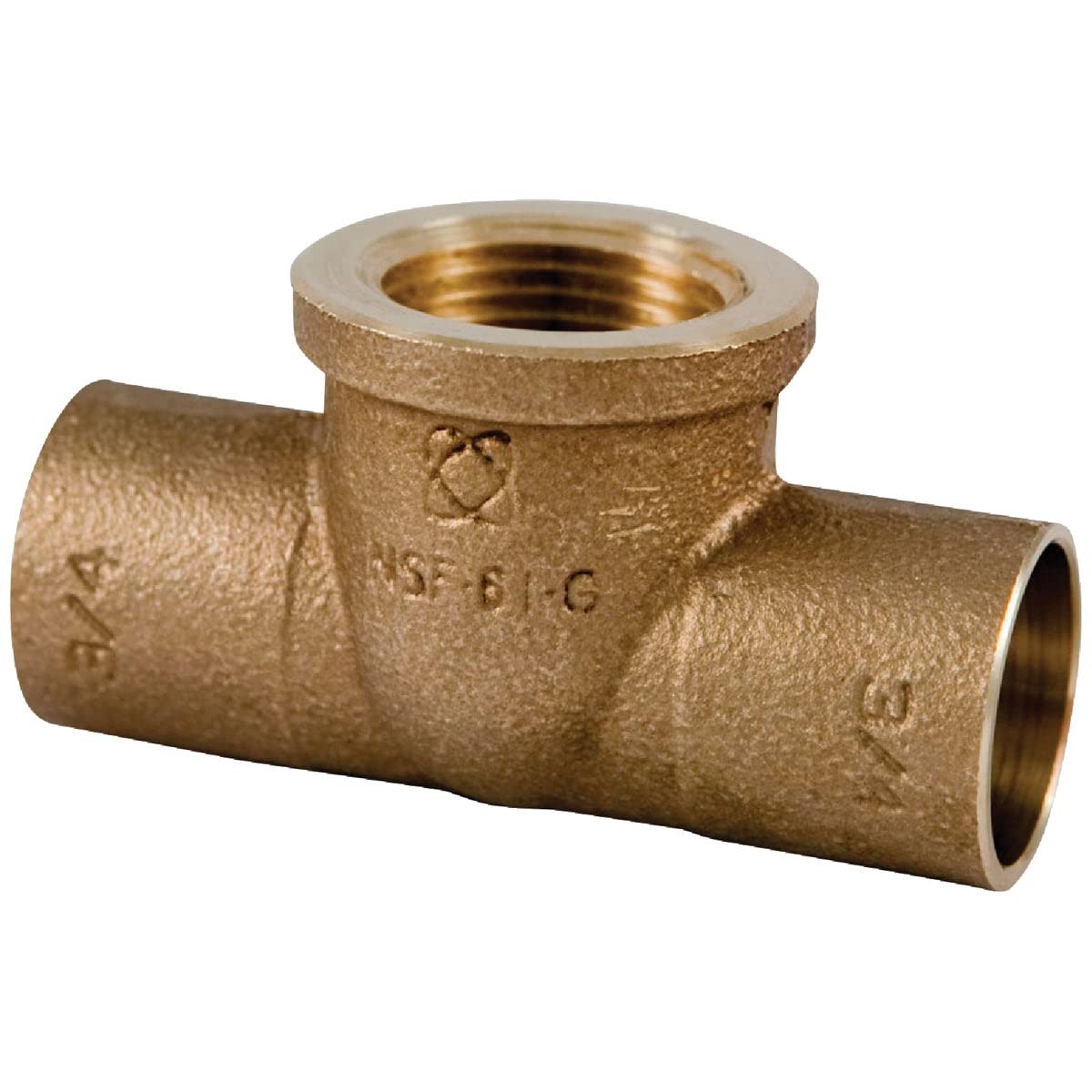 Nibco 1/2" Copper x 1/2" Copper x 1/2" FPT Tee Fitting