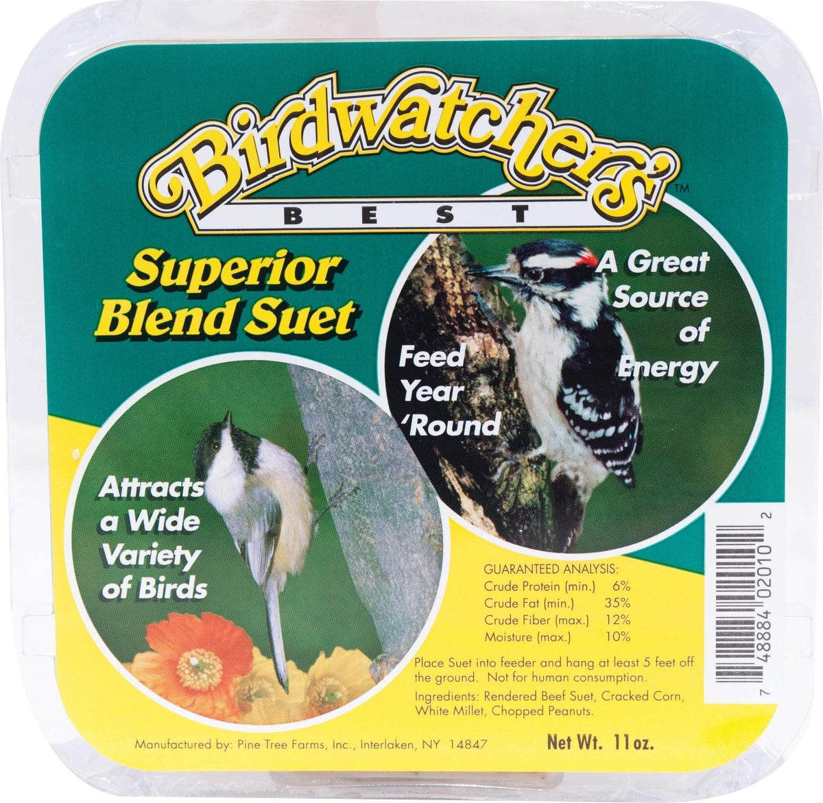 Pine Tree Farms Superior Blend Suet Cake 11.75 oz