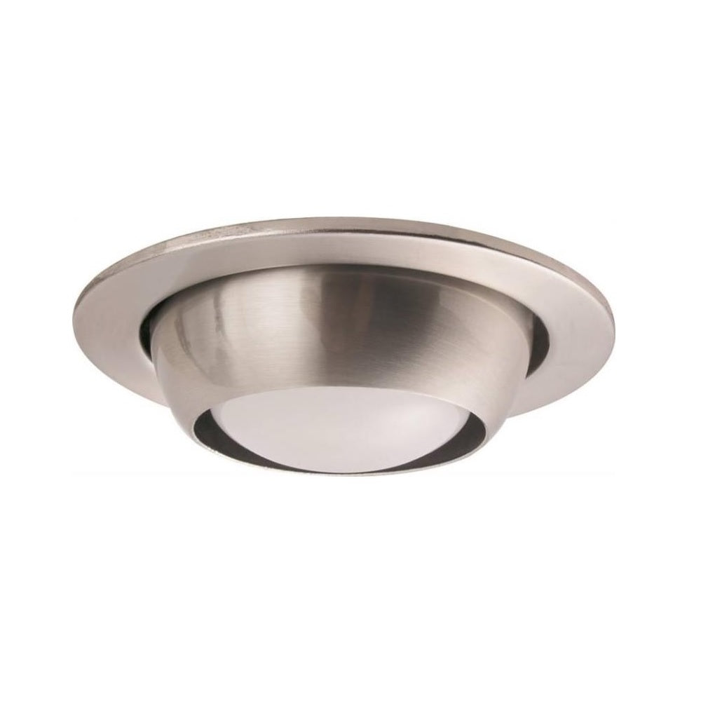 Power Zone TRIM205-BN (MTM5) Eyeball Recessed Light Fixture Trim, 4 Inch, Brushed Nickel