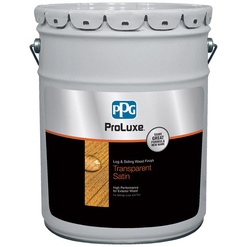 ProLuxe Natural Oak Transparent Log & Siding Wood Finish, Satin, 5 Gallon