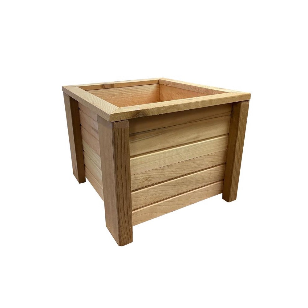 Real Wood Products G3141 Western Red Deck Planter, 15 Inch