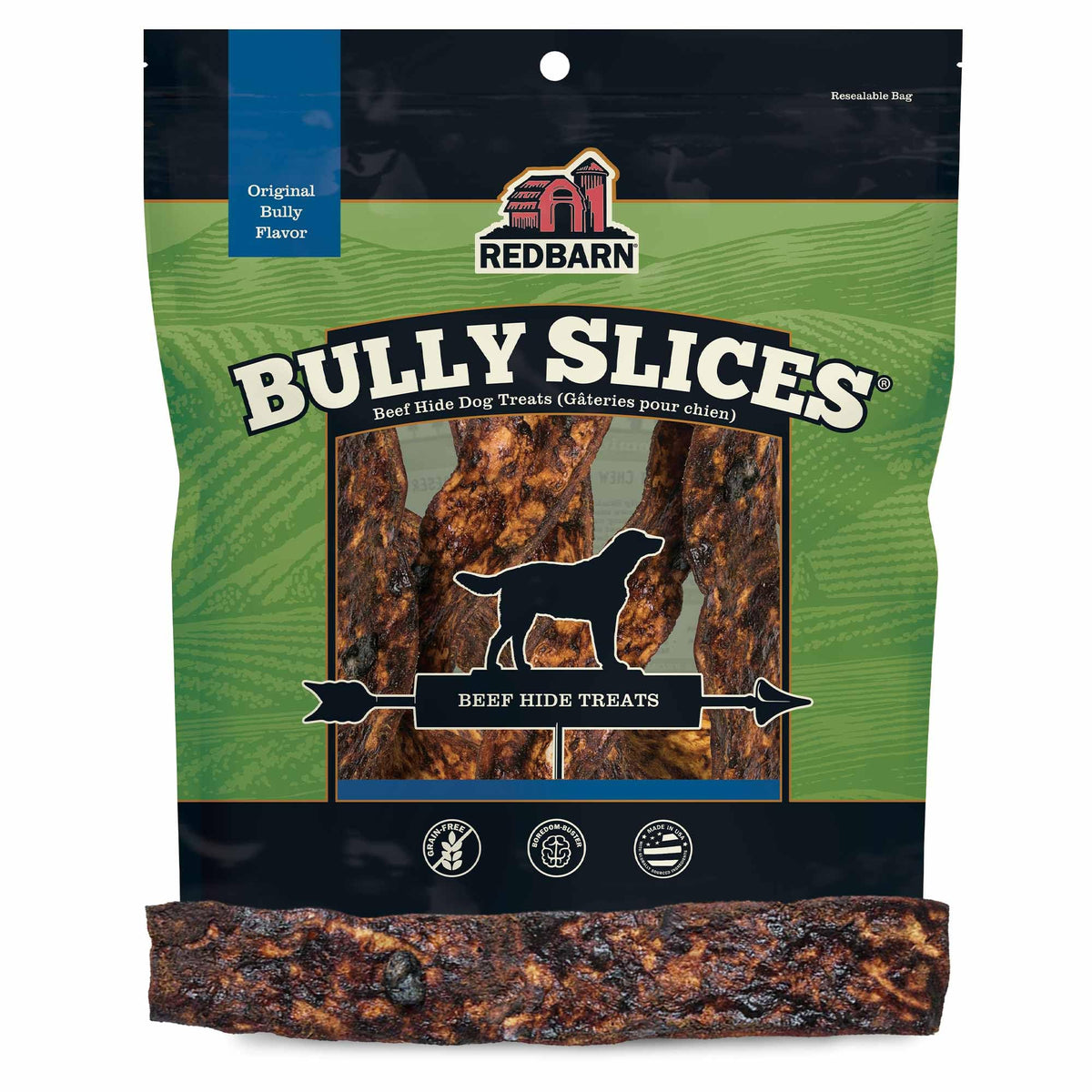 Redbarn Naturals Bully Slices Beef Hide Chew for Dogs 9 oz
