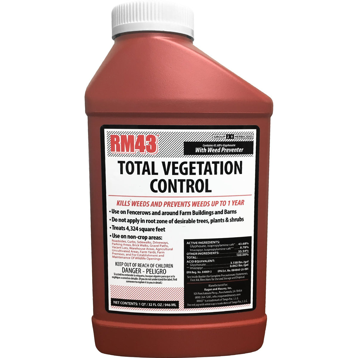 RM43 Total Vegetation Control Plus Weed Preventer Concentrate, 32 oz.