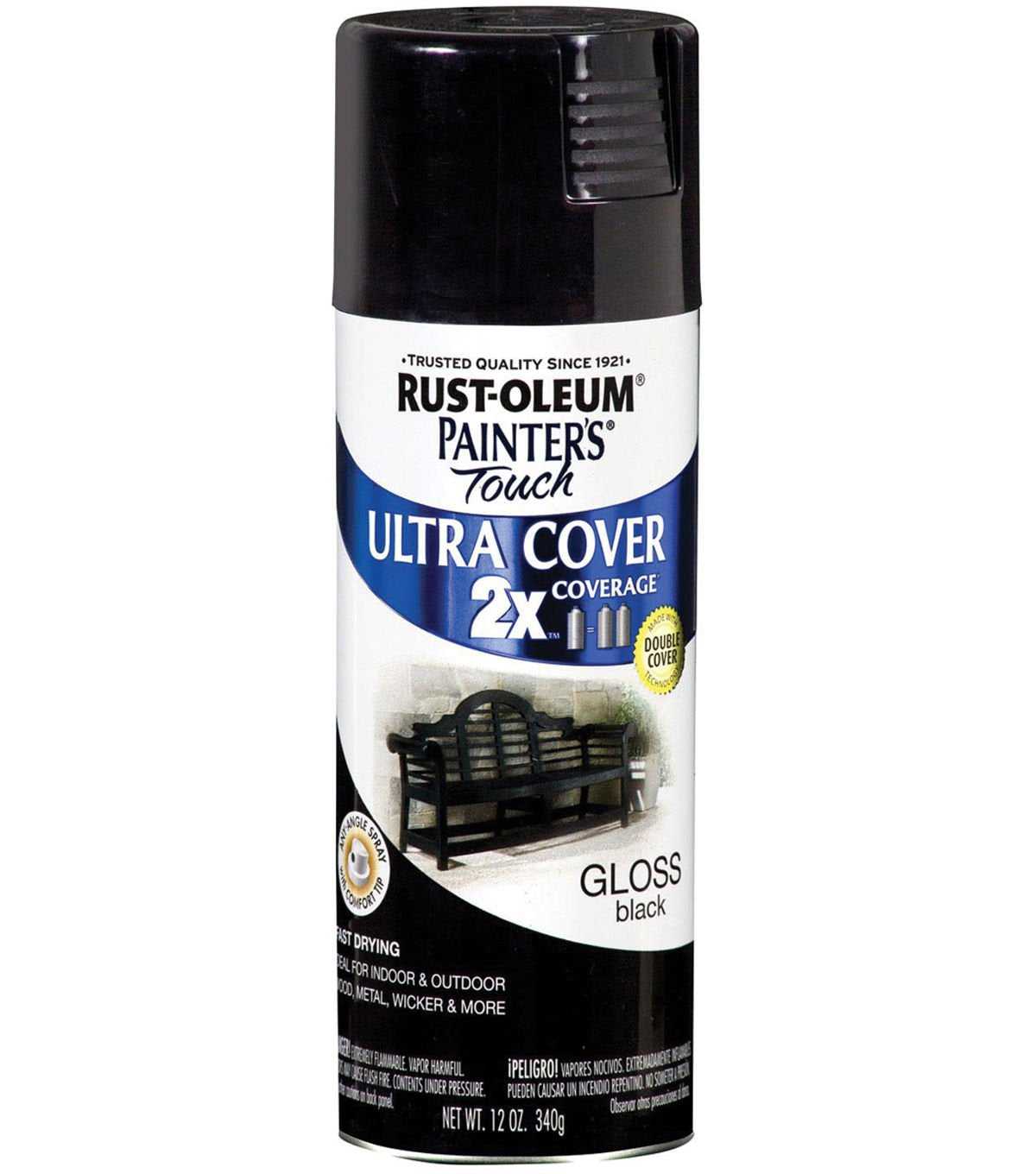 Rust-Oleum Painter's Touch 2X Spray Paint, Satin Midnight Blue, 12 oz