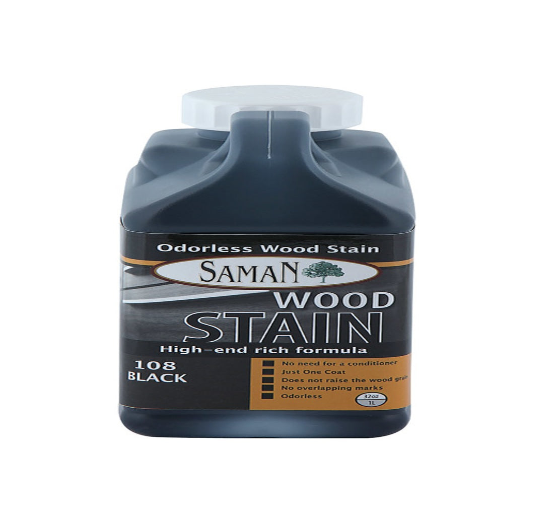 Saman 5950431 Semi-Solid Water-Based Wood Stain, 32 Ounce