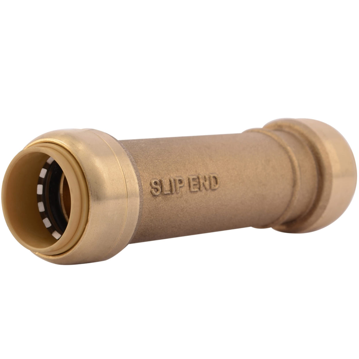 SharkBite Lead-Free Brass Push-Fit Slip Coupling, 3/4" x 3/4"