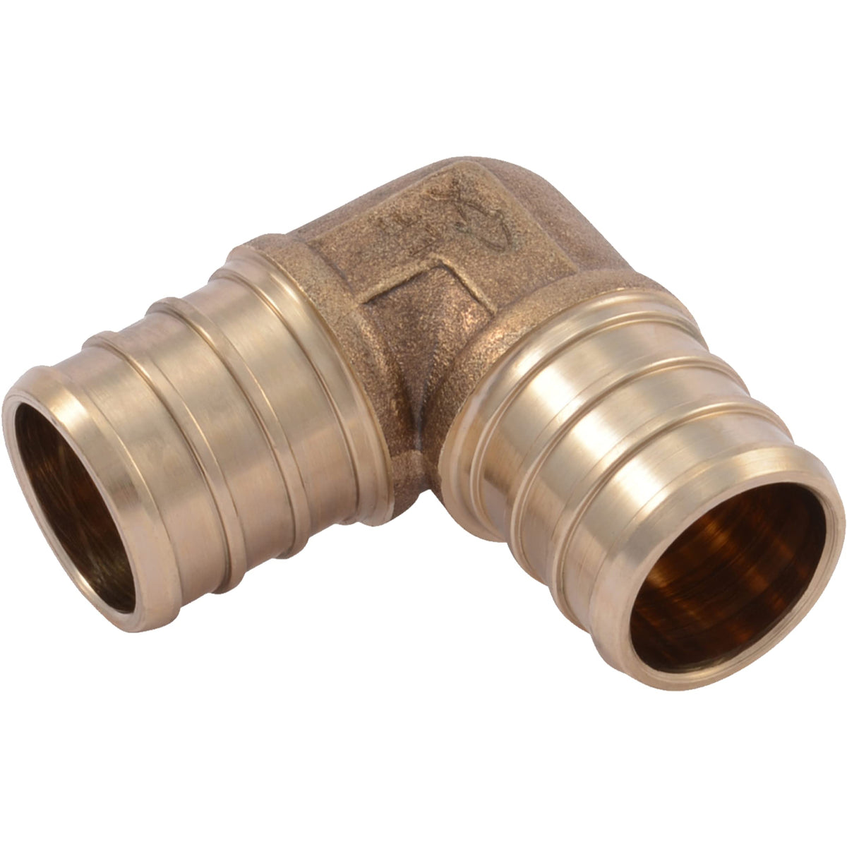 SharkBite 3/4 In. Lead Free Brass Crimp 90-Degree PEX Barb Insert Elbow