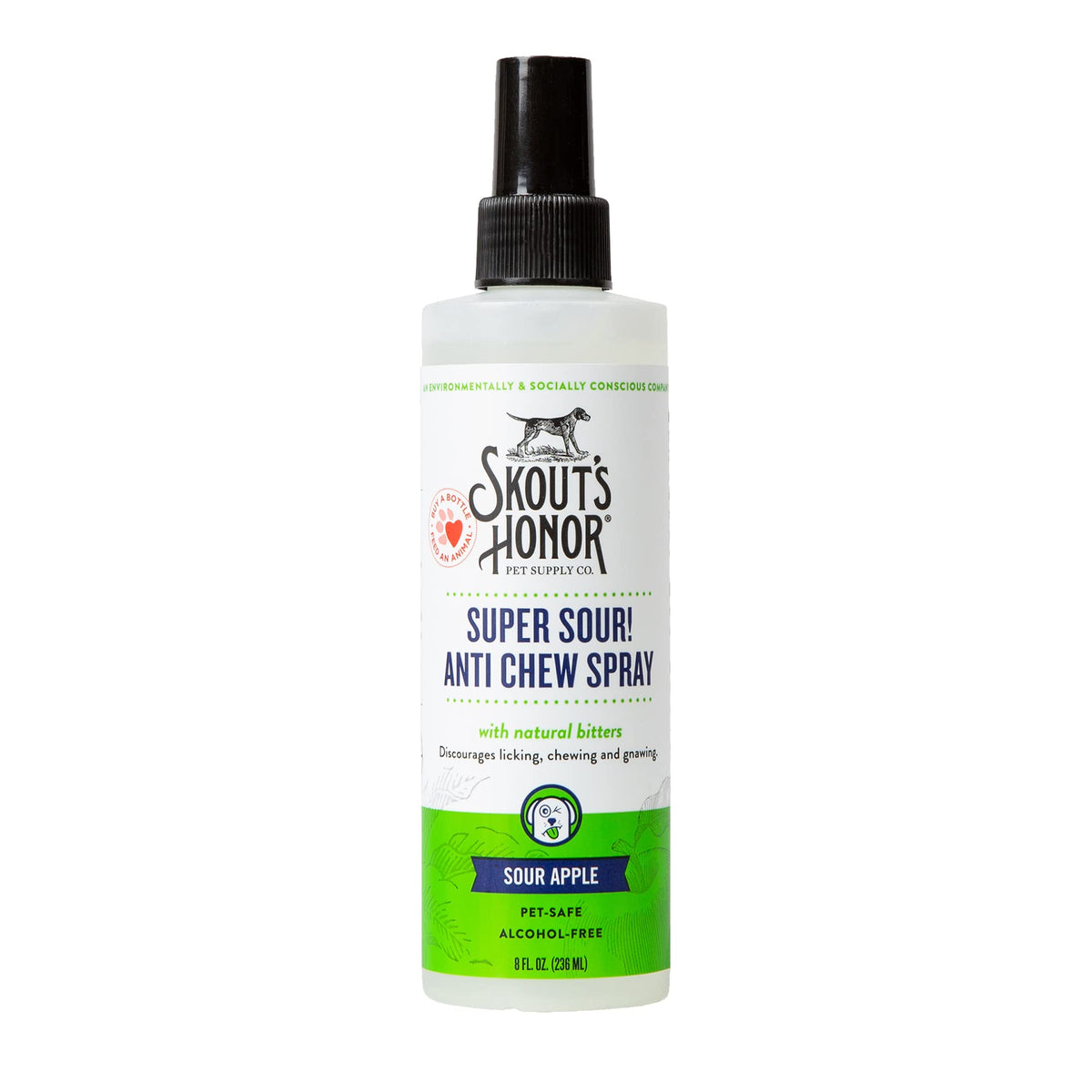 Skout's Honor Super Sour Anti Chew Spray for Dogs & Puppies, 8 oz