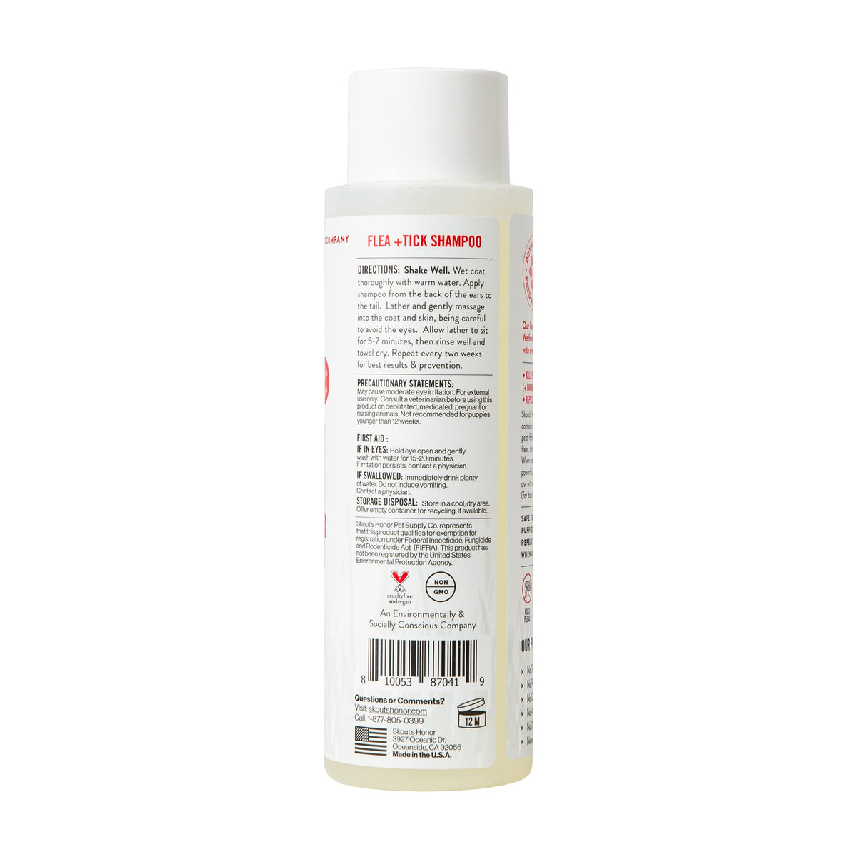 Skout's Honor Flea & Tick Dog Shampoo, 16 oz