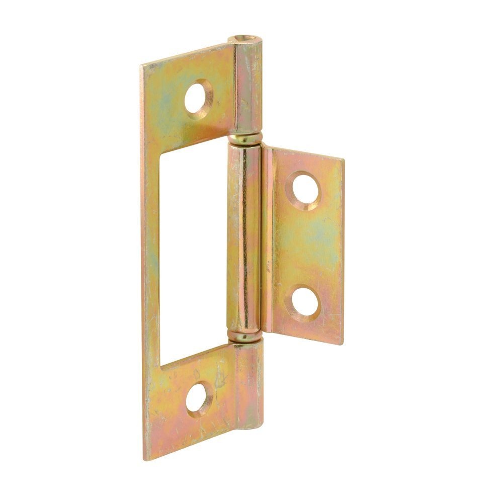 Slide-Co Non-Mortise Bifold Door Hinge, Brass Plated