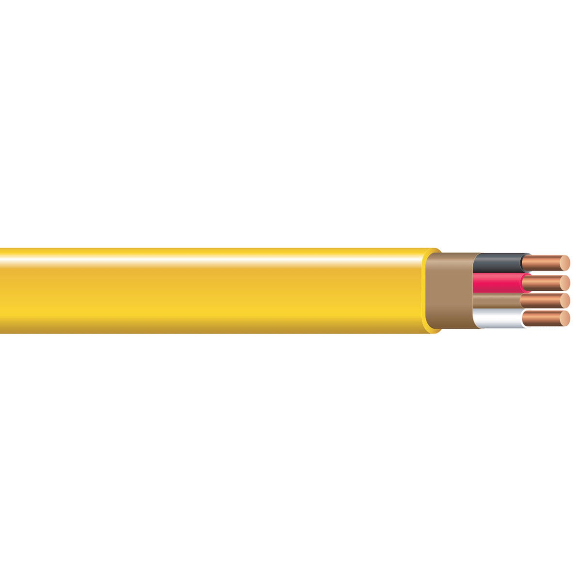 Southwire Romex Non-Metallic Sheathed Cable with Ground, 12/3, Copper, 50'