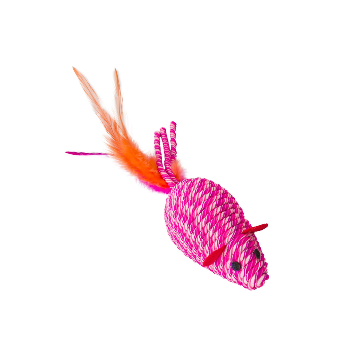 Spot Elasteeez Mouse with Feathers 6 In. Assorted