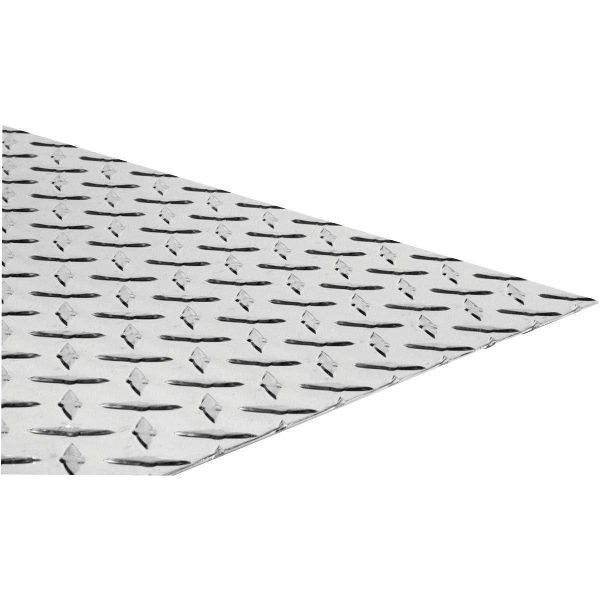 SteelWorks Aluminum Polished Tread Plate, 12 In. x 24 In.