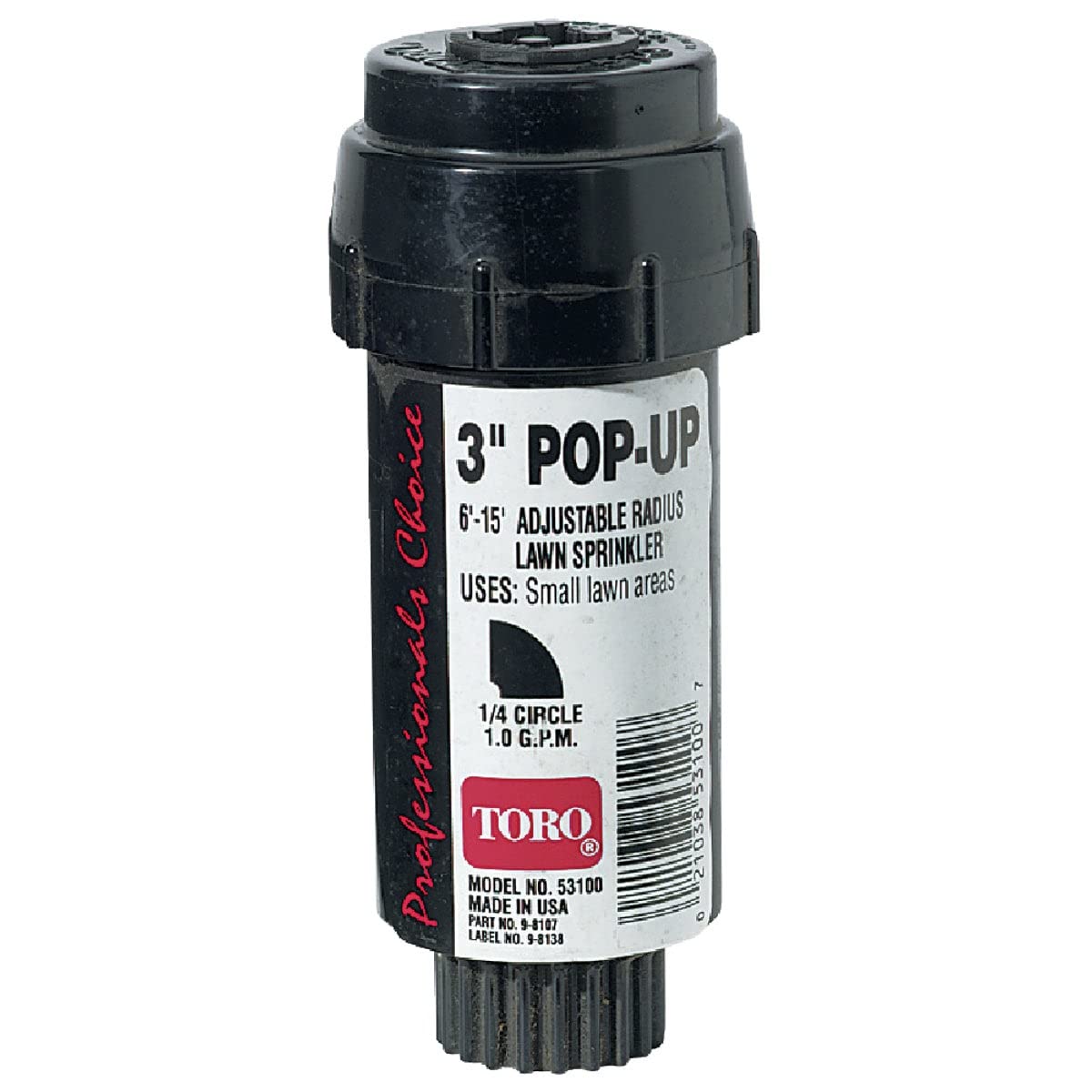 Toro 1/4-Circle Pop-Up Fixed-Spray Sprinkler 53815