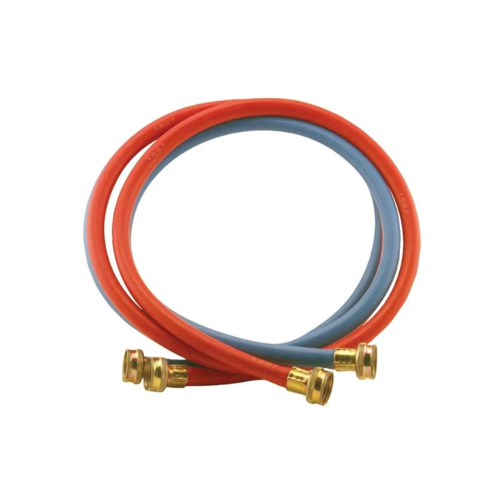 Ultra Dynamic Products 3/8 In. x 4 Ft. Red & Blue Washing Machine Hose