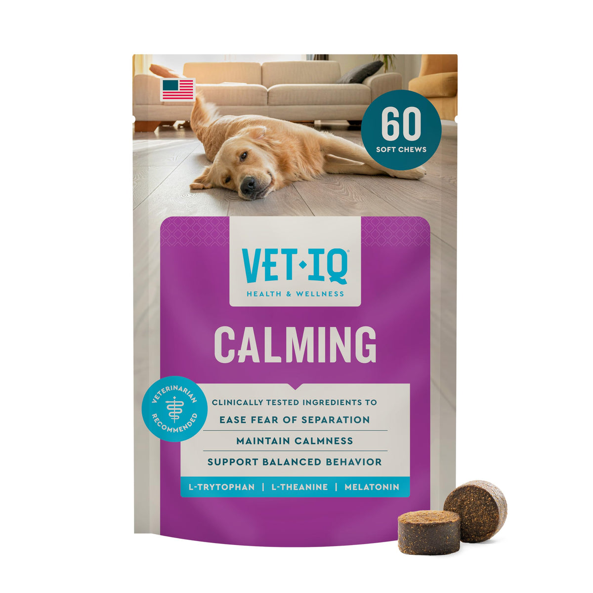 VetIQ 60-Count Calming Chews for Dogs