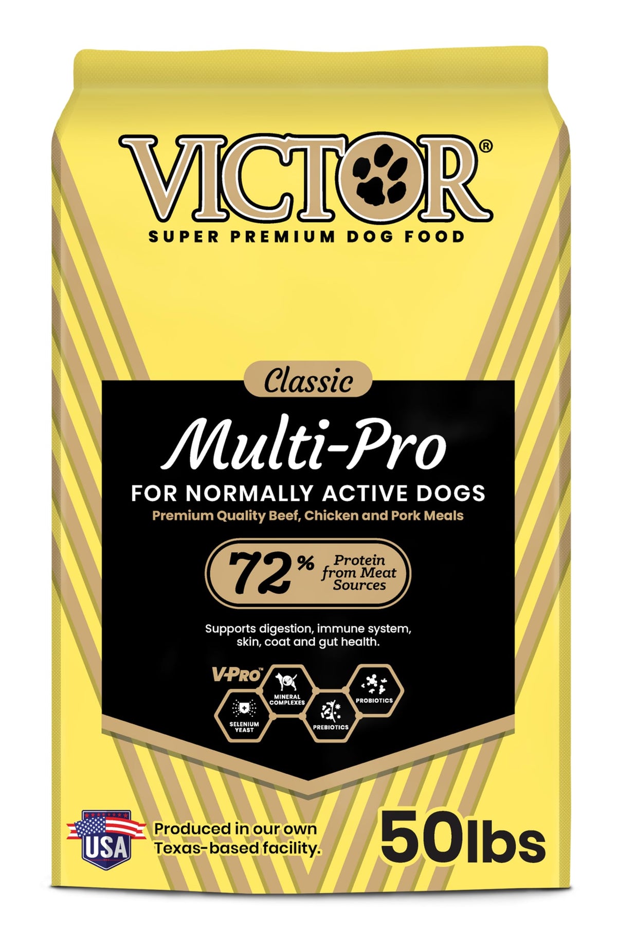 Victor Multi-Pro Gluten Free Dry Dog Food - Beef, Chicken & Pork, 50 lb