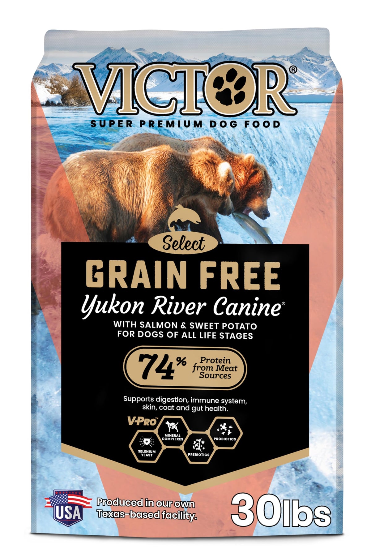Victor Grain Free Yukon River Canine High Protein Dry Dog Food, 30 lb