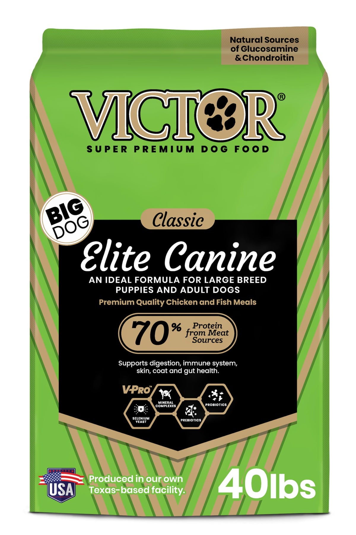 Victor Elite Canine Large Breed Dry Dog Food, 40 lb