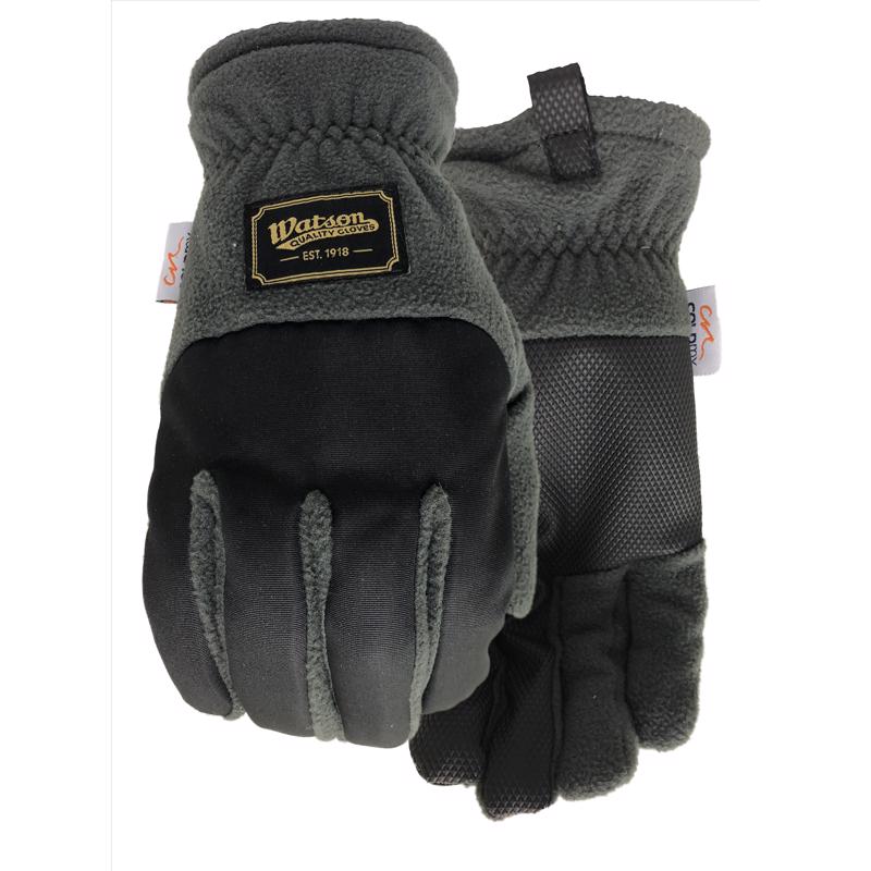 Watson Gloves Men's Navidad Fleece WasteNot Fabric Glove, X-Large, Black