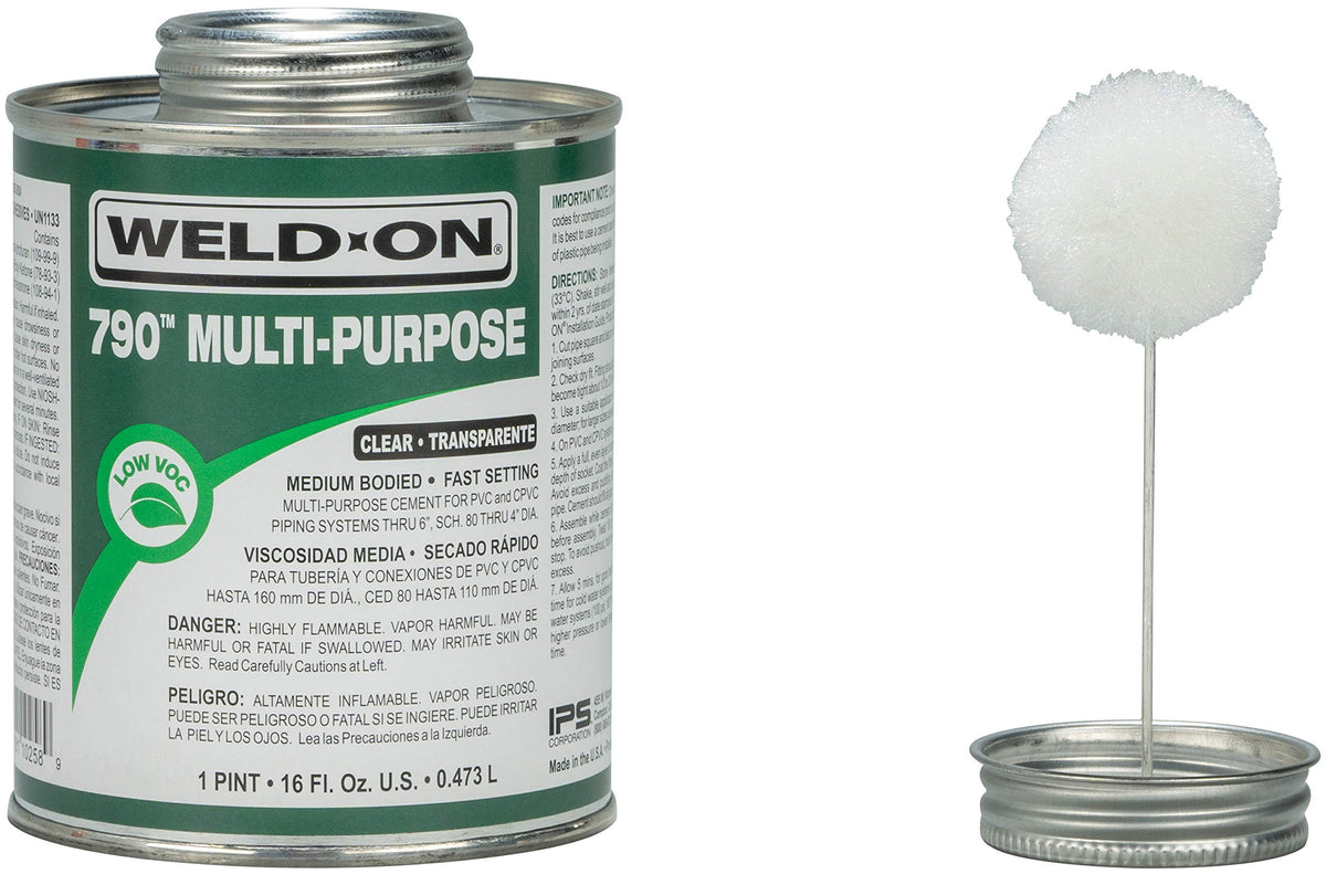 Weld-On 790 Multi-Purpose Solvent Cement, 1 Pint