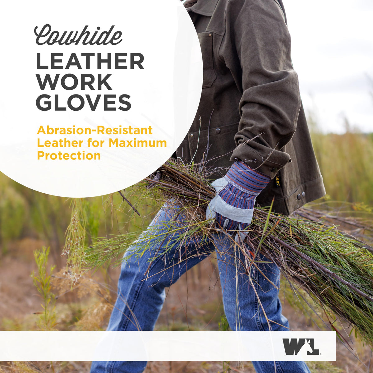 Wells Lamont Men's Heavy Duty Work Glove, Large