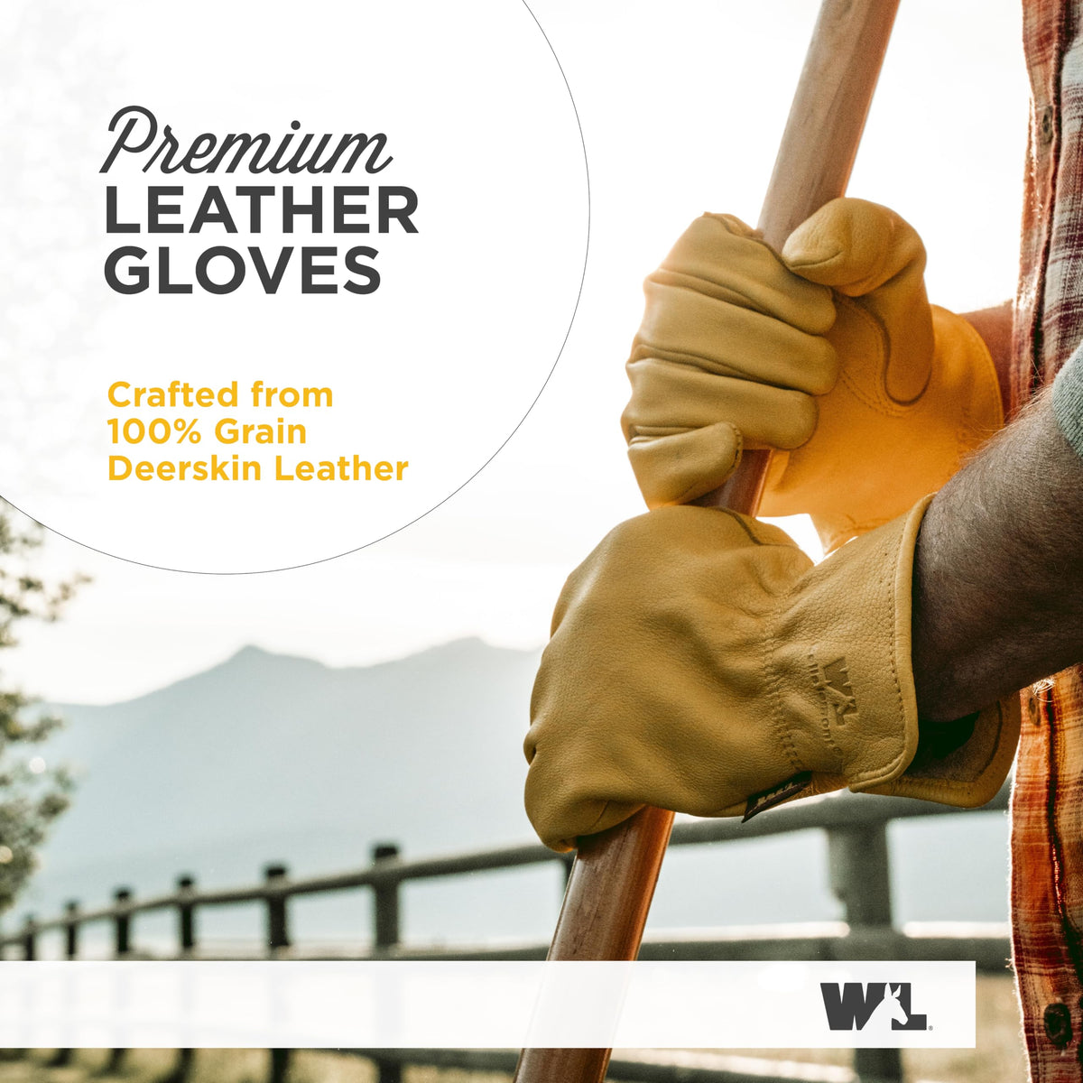 Wells Lamont Men's Deerskin Full Leather Driving Glove, Large