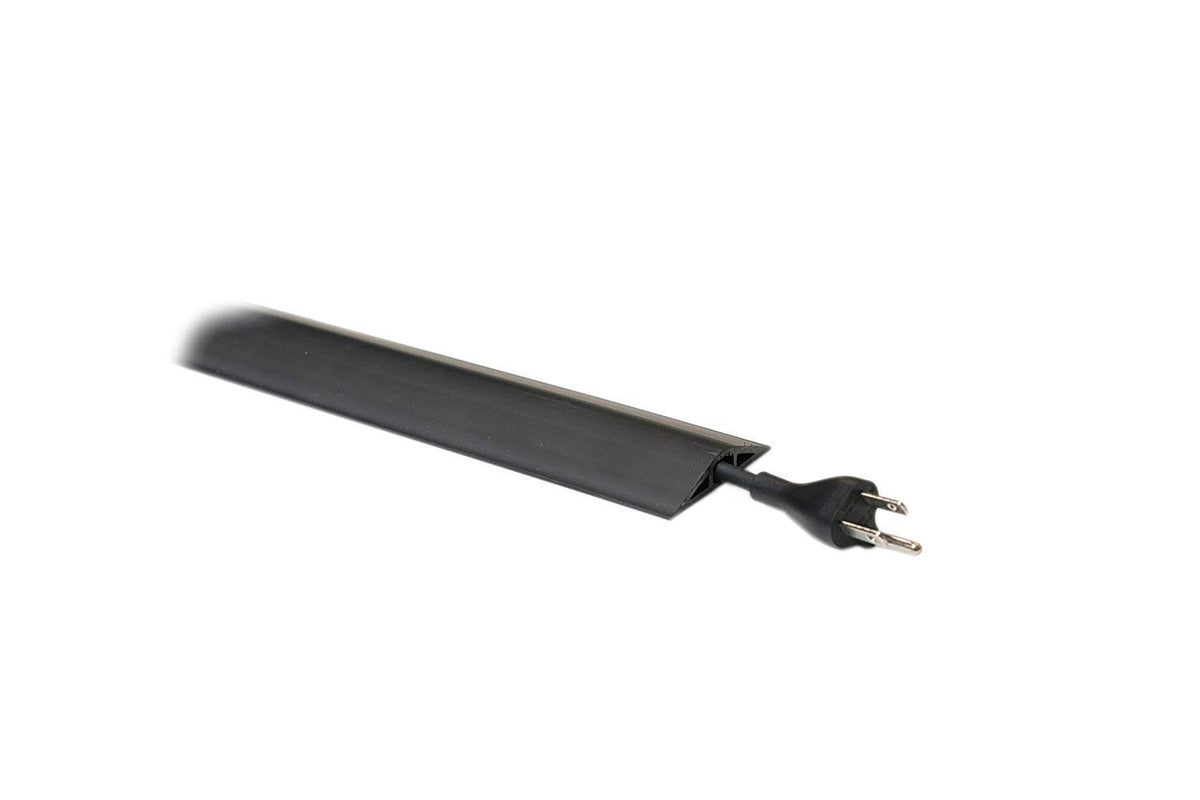 Wiremold 5 ft. Black Over Floor Cord Protector