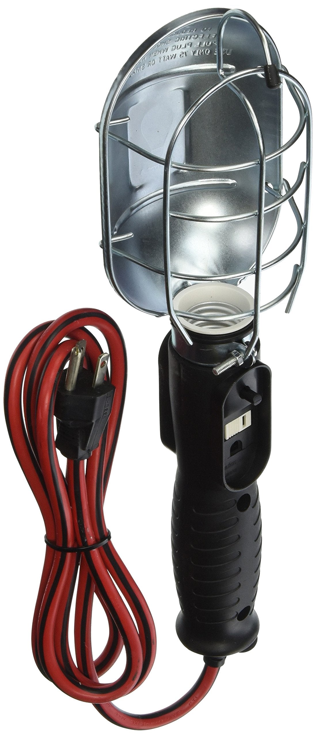 Woods Incandescent Trouble Light with Metal Guard, 6 Ft Cord