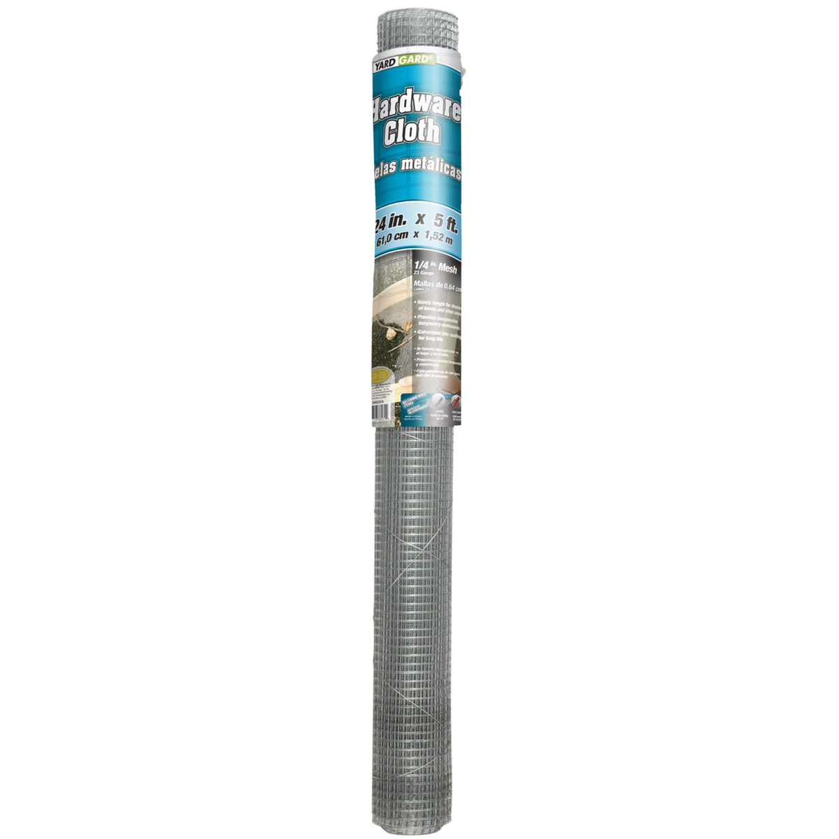 YardGard 24" x 5' 1/4" Mesh Galvanized Hardware Cloth