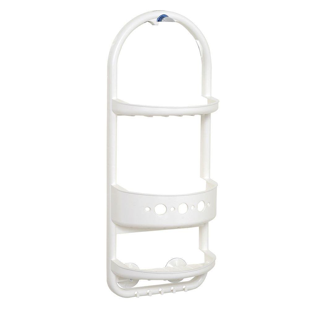 Zenith Over the Shower Door Caddy, White